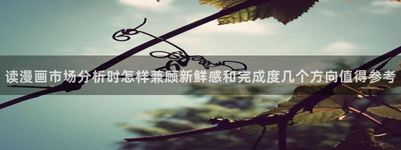 漫画推荐:读漫画市场分析时怎样兼顾新鲜感和完成度几个方向值得参考